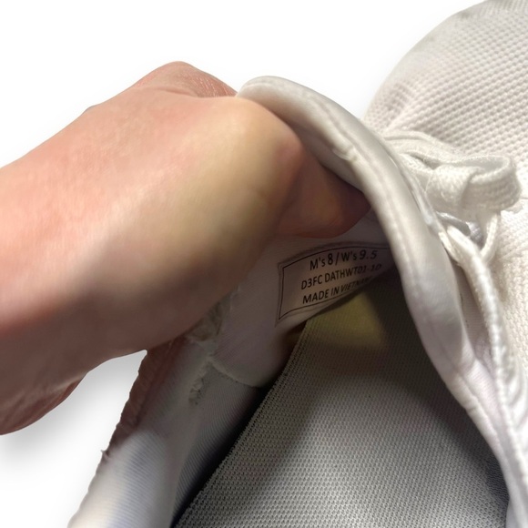 Kizik Athens Shoes Mens 8 Womens 9.5 White Knit Slip on Sneaker Hands Free - Picture 7 of 7